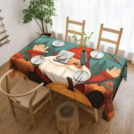 

Christmas Tablecloth 60×84 Inch Winter Snowflake Christmas Trees Table Cloth Black Christmas Table Cloth Rectangle Waterproof Washable Christmas Table Cover for Party Kitchen Dining Room