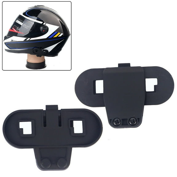 2X Clip Clamp Mounts for T-COM Motorcycle Helmet Intercom bluetooth Interphone