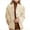 Khaki, variant on Suede Jackets for Women - Vintage Casual Button Down Blazers Long Oversized Jacket Fall Winter Preppy Clothes