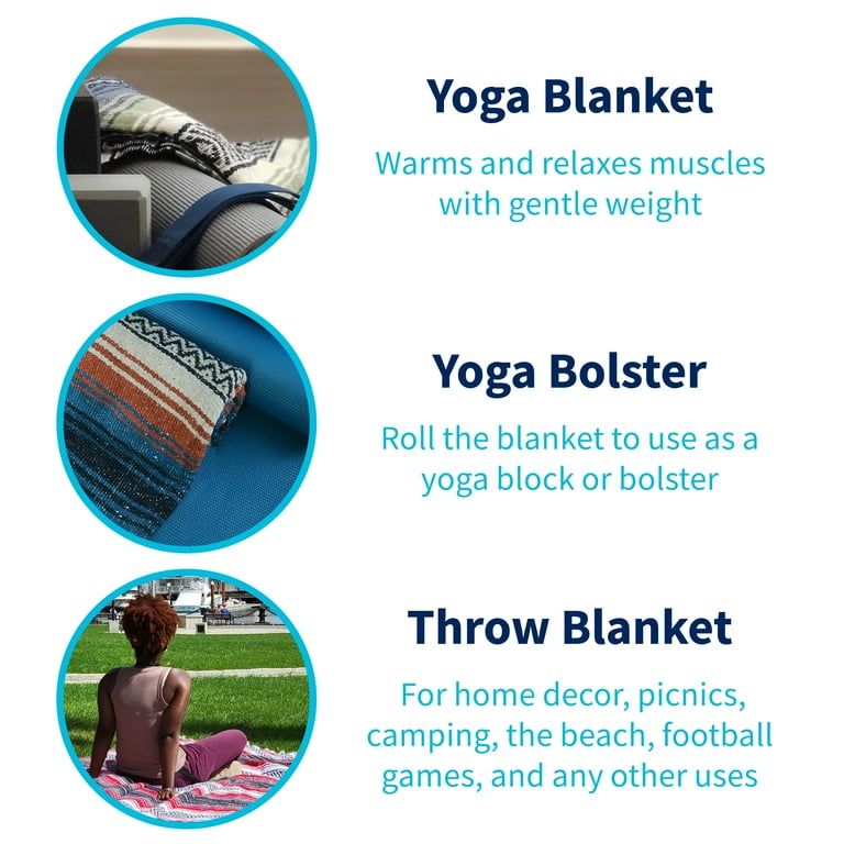 Yoga blanket and bolster sale