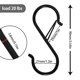 thumbnail image 4 of Muyoka 8 ganchos en S para trabajo pesado en forma de S con hebilla de seguridad, gancho para colgar de metal que ahorra espacio, gancho para interior y jardín para colgar macetas, plantas, ropa, cari Muyoka Hogar, 4 of 7