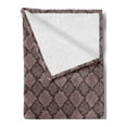 thumbnail image 2 of Snakeskin Print Soft Flannel Fleece Throw Blanket, Wild Reptile Animal Skin Fashion Item Pattern, Cozy Plush for Indoor and Outdoor Use, 50" x 60", Mauve Taupe Dark Mauve, by Ambesonne, 2 of 5