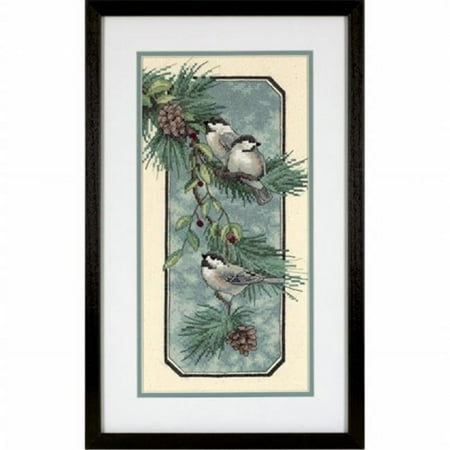 UPC: 0088677031992 | Chickadees On A Branch  Stamped Cross Stitch Kit  8  x 16