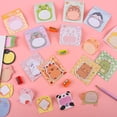 thumbnail image 4 of 100Pcs Cute Cartoon Animal Sticky Notes Party Favors Kawaii Mini Sticky Notes for Teacher Appreciation Gift Classrooms Rewards Memo Pads Notes Page School Tab for School Office Supplies$$Office, 4 of 7