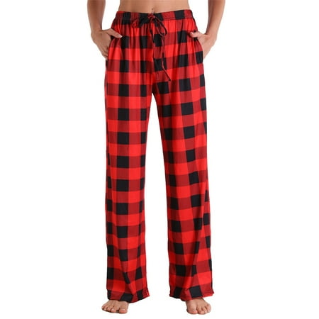 

Women s Cotton Pajama Pants Loose Print Loungewear Bottoms Elastic Waistband with Drawstring Trouser Sleepwear