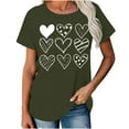 thumbnail image 2 of Cadeau de Saint-Valentin pour Femmes Imprimé Saint-Valentin T-Shirt Mode Confortable Blouses Tops Femme, 2 of 8