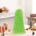 thumbnail image 1 of Sokhug Green Furry Christmas Tree Artificial Tabletop Christmas Tree Plush Table Decorations with Ball, Santa Hat for Indoor Home Kitchen Dining Table Decor, 1 of 7