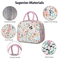 thumbnail image 4 of Womens Pioneer Flower Floral Print Pattern Lunch Box for Work,Insulated Lunch Bag for Women,Loncheras Para Mujer,Leakproof Adult Lunch Bag for Work,Beach,Travel,Picnic,Camping, 4 of 7