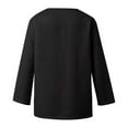 thumbnail image 4 of EDFBUYKRS Plus Size Womens Blouses Long Sleeve Floral Tunic Tops Neck Flowy Fall Shirts Xl, 4 of 8
