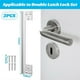 thumbnail image 5 of 2 Pcs Door Latch Guard Plate Outswing Angle Latch Protector Door Latch Cover Latch Shield L Shaped S, 5 of 5
