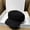 Black, variant on Women's Woven Octagon Newsboy Cap, Lightweight Knit Beret with Short Brim, Black, Size M, Summer and Fall Wear