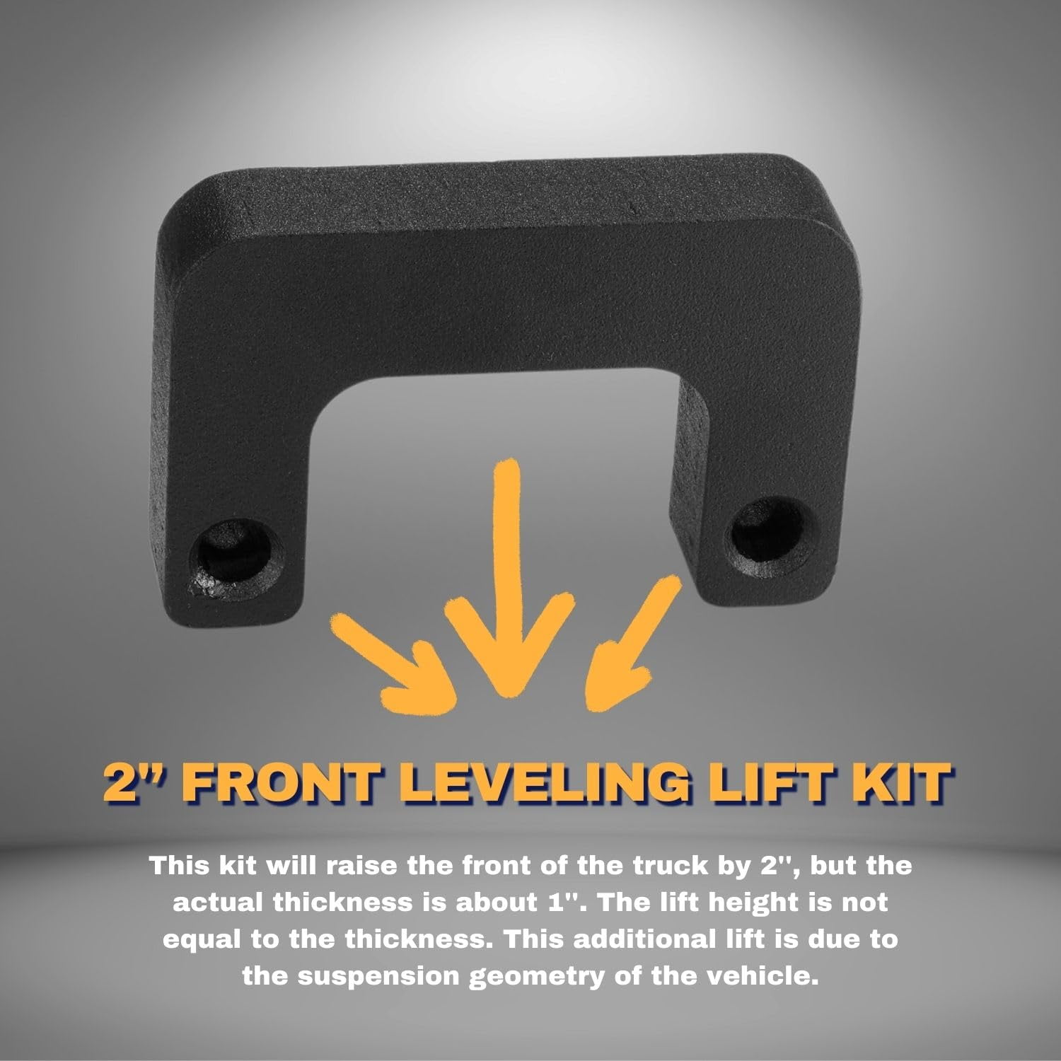 TORQUE 2" Leveling Kit for 2007-2024 Chevrolet Chevy Silverado 1500, Avalanche, Suburban, Tahoe & GMC Sierra Yukon XL1500 (TR1307AS)