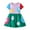 A, variant on Toddler Girl's Short Sleeve Dress Summer Cotton Casual Swing Skirt for Holiday Theme Party Dress 2 to 8 Years