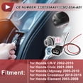 thumbnail image 2 of 1 Juego de Cableado de Zócalo de Luz de Señal de Giro para Honda CR-V 2002-2016 No.33302S5AA01/33302-S5A-A01 Conector de Pigtail de Bombilla, 2 of 7