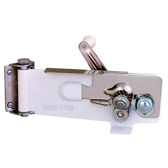 Swing-A-Way Magnetic Can Opener - Metal Construction - White