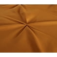 thumbnail image 5 of Chezmoi Collection Berlin Spice Orange Pinch Pleat Full Comforter Set, 3-Piece, Soft Pintuck, Lightweight All Season Microfiber Bedding, 5 of 7