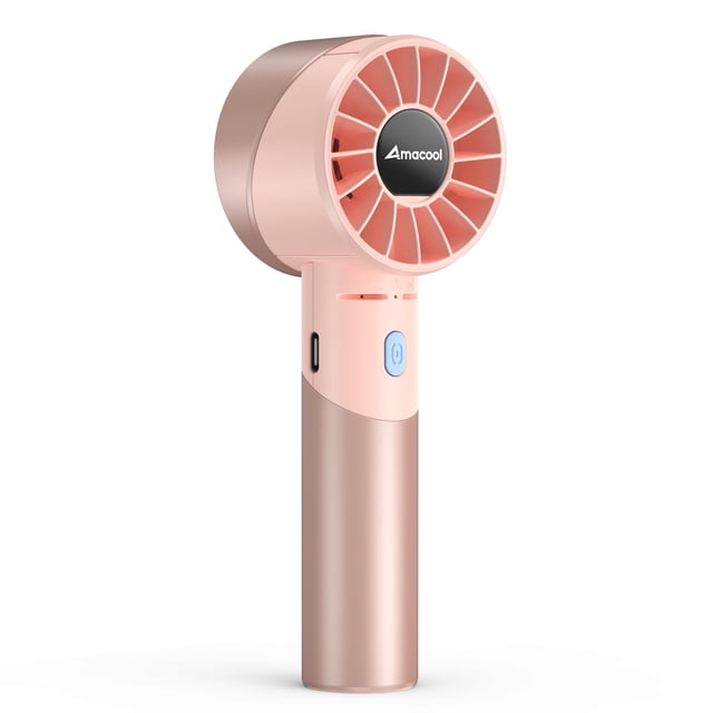 Turboventilador portátil AMACOOL, batería de 17 horas, color rosa