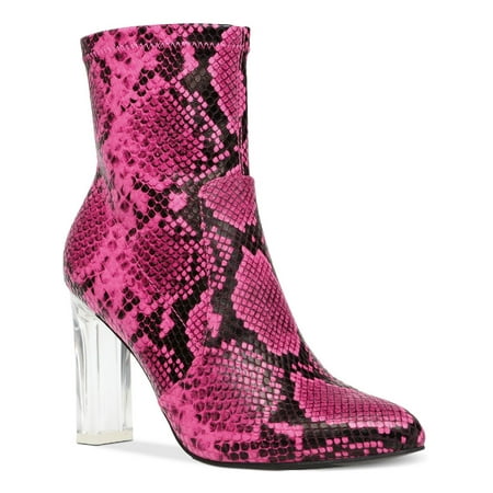

Wild Pair Womens Baylee Transparent heel Pointed Toe Booties