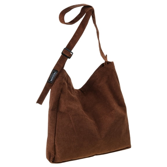 Contemporary Shoulder Bag Corduroy Handbag Large Capacity Shopping Bag Delicate Handbags For Work School And Travel