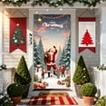 thumbnail image 2 of Uutvery Christmas Holiday Door Cover 35x72 Inches, Santa Claus Pattern with Quality Material,Xmas Door Hanging Decor for Seasonal Decorations and Parties, 2 of 6