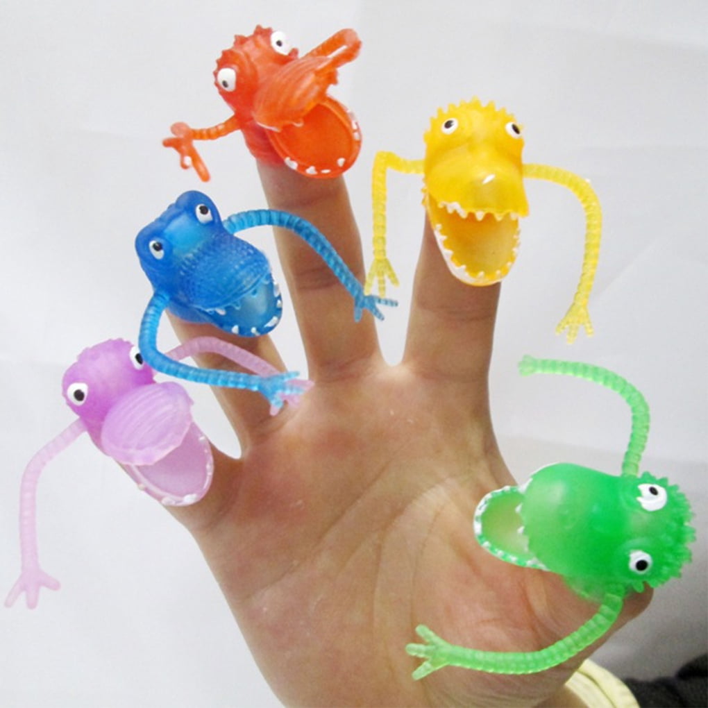 10 Marionnettes à Doigts Dinosaures – Set De Figurines T-Rex, Tricératops – Jouet Souple, Sûr, Flexible – Jeu De Rôle Imaginatif – Cadeau Enfant Dès 3 Ans – Intérieur/extérieur