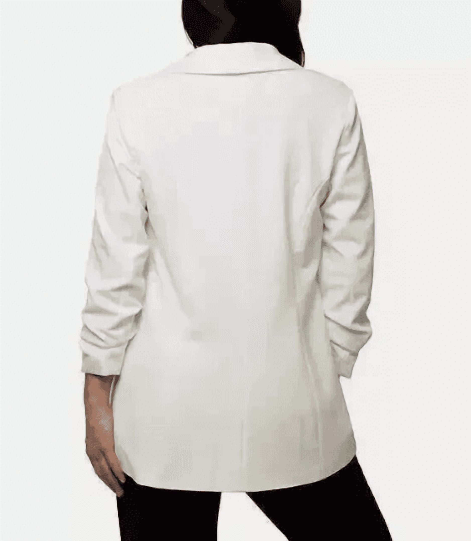 LADIES' CREPE BLAZER WHITE SMALL - image 2