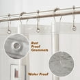 thumbnail image 4 of Mrs Awesome Clear Waterproof Shower Curtain Liner Lightweight PEVA with Magnets, Black -72" x 72", 4 of 6