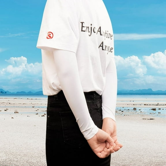 Savior Sport Arm Sleeves, 2-Piece, Ice Silk, UV Protection, Unisex, Black/White/Camouflage