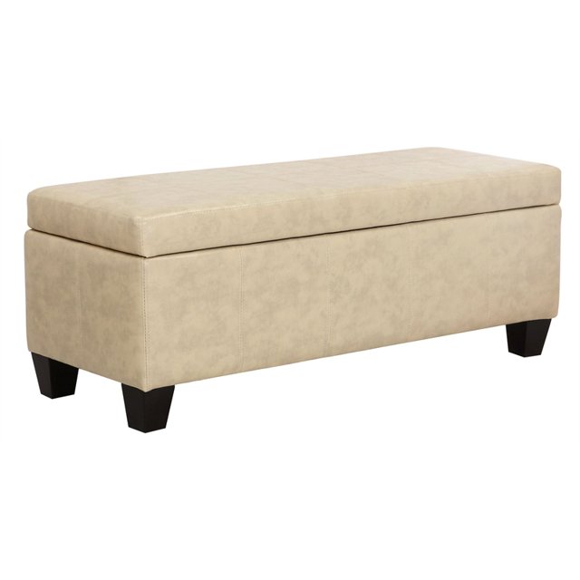 Poussette de Rangement Rectangulaire en Similicuir de 42 Po Fallyn