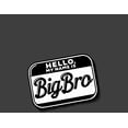 thumbnail image 4 of Big Bro Name Tag Boy's Charcoal Crew Neck Short Sleeve Tee-Medium, 4 of 4