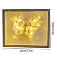 thumbnail image 3 of Luz nocturna de marco de fotos de bricolaje | Lámpara de noche luminosa decoración | Diseño de carcasa de madera para colgar en la pared | Hogar, Fiesta, Decoración de bodas | Incluye conchas y, 3 of 9