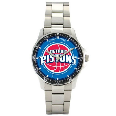 Detroit Pistons Steel Band Coach Watch