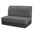 thumbnail image 2 of Elastic Stretch Sofa Seat & Back Cushion Cover Polyester & Spandex Full Wrap Furniture Guard Multi Neutral Tones For Living Room Bench Sofa ishment Decor.Gray 1, 2 of 6