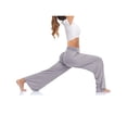 thumbnail image 4 of TRKIYQC Pantalones de Yoga de Pierna Ancha para Mujer, Joggers con Nudo de Corbata Ajustable de Cintura Alta Pantalones de Chándal Sueltos Casuales con Bolsillos TRKIYQC Moda，ocio, 4 of 6