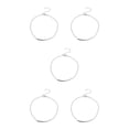 thumbnail image 2 of ZheElen Woman Anklet Exquisite Jewelry Accessory Simple Style Ankle Decoration Foot Chains Ankles Chain for Dress Decor Silver 5Set, 2 of 6