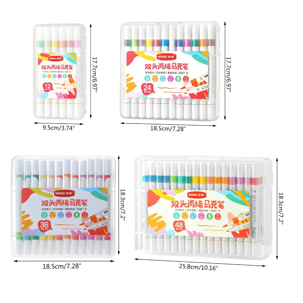 Double Tip Paint Marker Paint Pens for Rock, Wood, Metal, Ceramic, Glass,