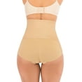 thumbnail image 6 of FANNYC Women Padded Butt Lifter Panties Slimming Boyshorts Control Panty Seamless Shapewear Booty Hip Enhancer Panties Underwear Up Size To XL,Black/Apricot, 6 of 7