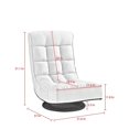 thumbnail image 3 of Posh Living Woodrow Linen Recliner/Floor Chair Black, 3 of 8