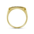thumbnail image 2 of FB Jewels 10kt Yellow Gold Mens Round Diamond Square Frame Cluster Ring 1/2 Cttw, 2 of 2