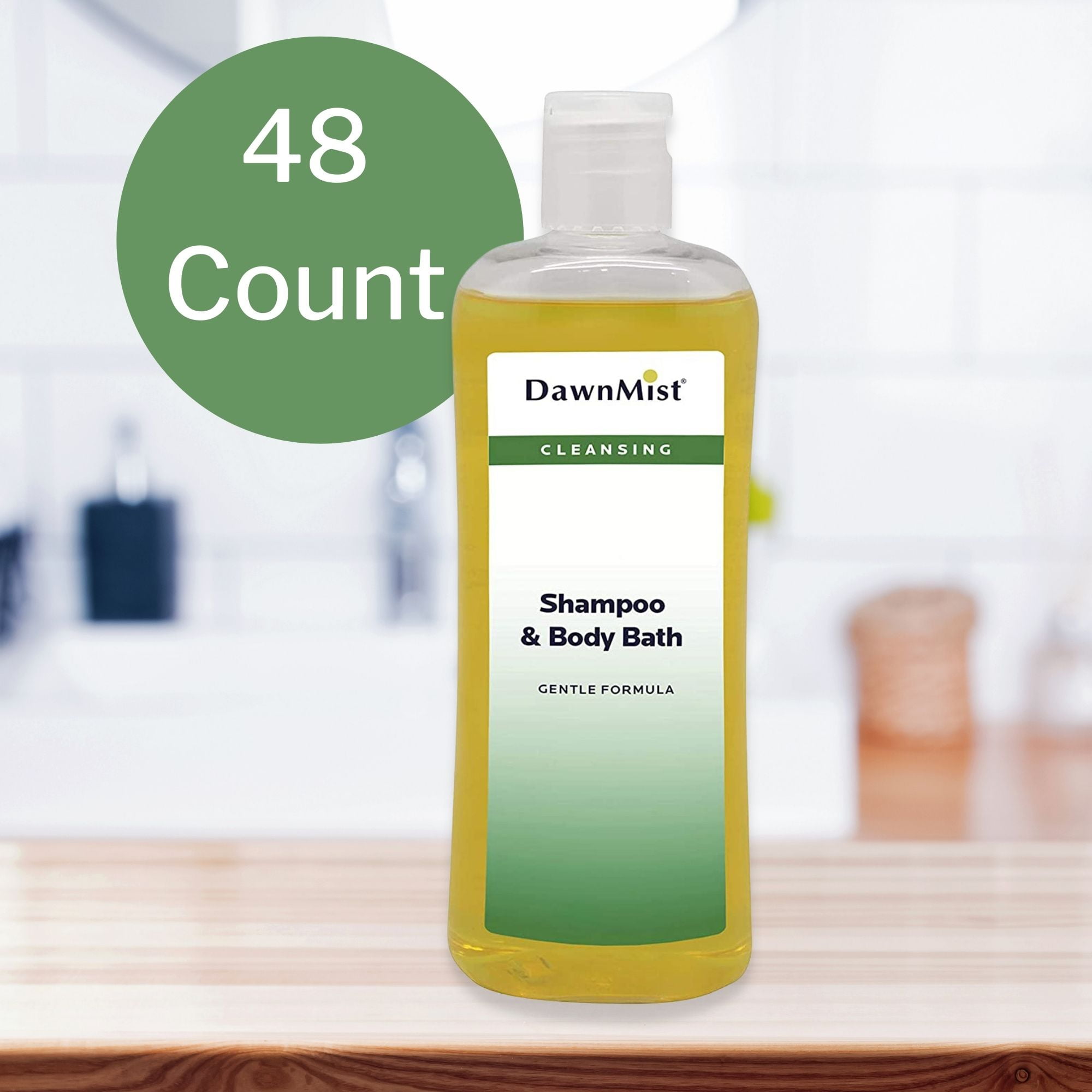 Dawn Mist Shampoo and Body Bath Wash, Apricot Scent, pH Balanced, 48 Ct