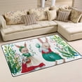 thumbnail image 2 of Coolnut Lightweight Soft Area Rugs 60 x 39 inch (5'x 3'3"), Easter Bunnies and Eggs Floor Mat for Kids Playing Room Hardwood Floor Living Room Nursery Rugs, 2 of 6