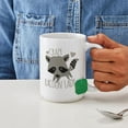 thumbnail image 4 of CafePress - Crazy Racoon Lady Mugs - 15 oz Ceramic Large White Novelty Mug, 4 of 6