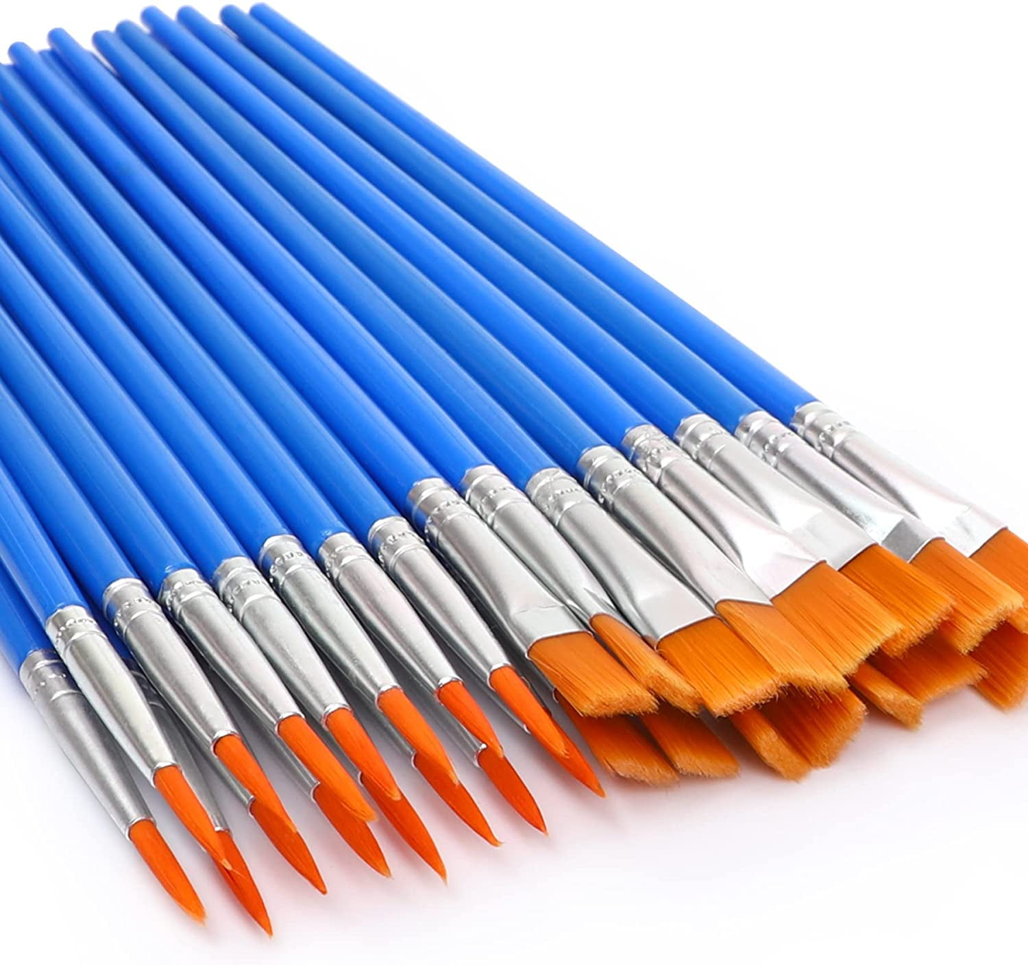 30 Pcs Paint Brushes,Small Brush Bulk for Detail Painting