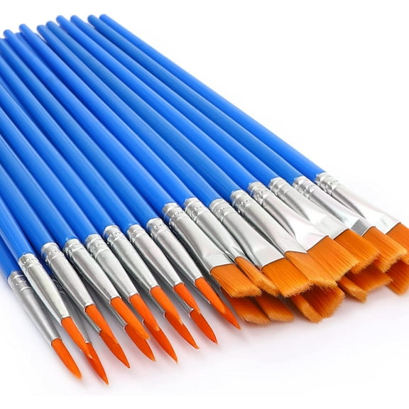 30 Pcs Paint Brushes, Small Brush Bulk for Detail Painting