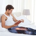 thumbnail image 5 of Logiee Winter Fire Dragon Print Pajama Pants for Men,Men’s Pajama Bottoms,Mens PJ Pants with Pockets & Button Fly-Medium, 5 of 6