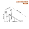 thumbnail image 2 of Uxcell 15Pack 3.94" Pegboard Hook Display Hook, Grid Wall Bracket Peg Board Display Hook, 2 of 6
