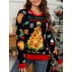 thumbnail image 2 of Suéter feo Suéter navideño Suéter navideño para mujer Suéter de árbol de Navidad Suéter de Año Nuevo Jersey de manga larga Otoño Invierno 40909, 2 of 5