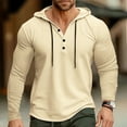 thumbnail image 2 of SRZYMJ Mens Hoodie Men's Athletic Performance Hooded Long Sleeve Shirt Workout Training Top Comfortable Breathable, 2 of 8