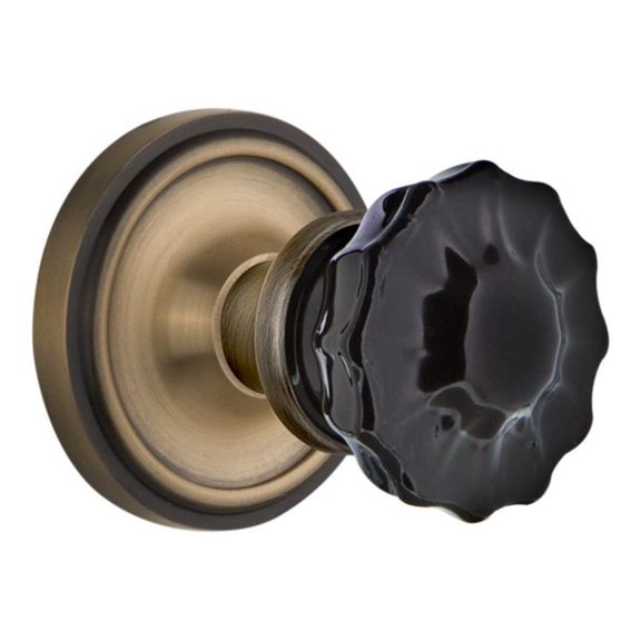 Nostalgic Warehouse Clacrb_Prv_234_Nk Classic Solid Brass Rose Privacy Door Knob Set -