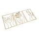 thumbnail image 5 of Decoración De Pared Dorada, Decoración De Pared De Arte De Una Sola Línea De Hierro Esculturas De Pared De Arte De Línea De Metal Dibujo Decoración De Pared Colgante Para El, 5 of 8